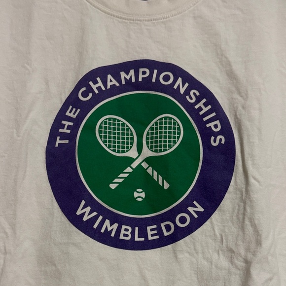 Wimbledon Championships White T-Shirt - Size Medium - Picture 2 of 5